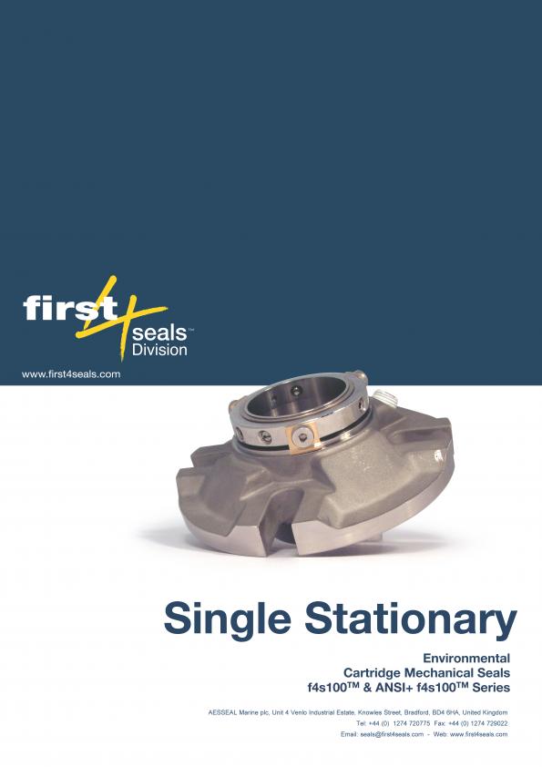 F4S100 Single Stationary Cartidge Seal Brochure