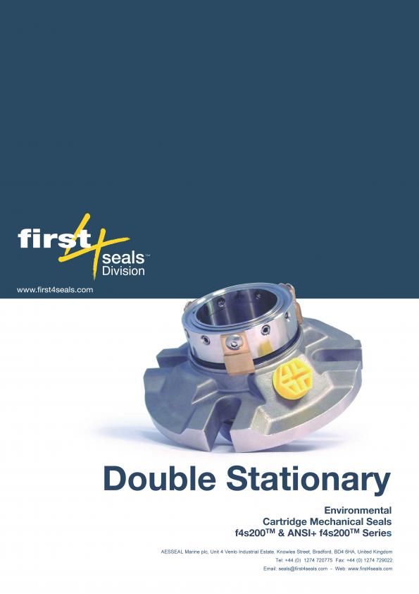 F4S200 Double Stationary Cartridge Seals Brochure